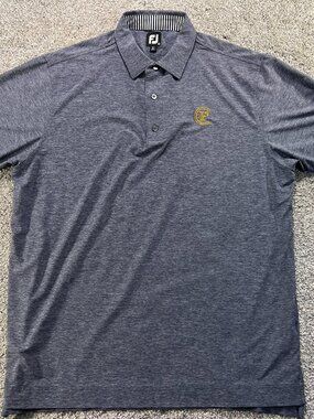 Men's FootJoy XL Dark Gray Golf Polo with Club Logo
